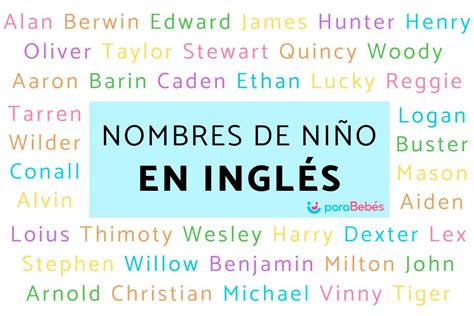 337 Nombres de niño de origen Inglés